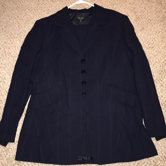 Sicari Jackets & Blazers - Sicari Pin Stripe Pants Suit Size 16